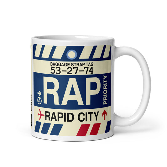Travel Gift Coffee Mug • RAP Rapid City • YHM Designs - Image 01