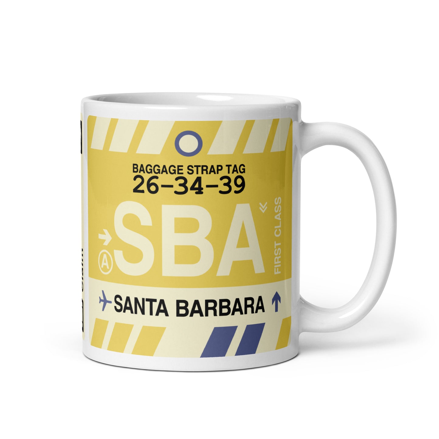 Travel-Themed Coffee Mug • SBA Santa Barbara • YHM Designs - Image 01