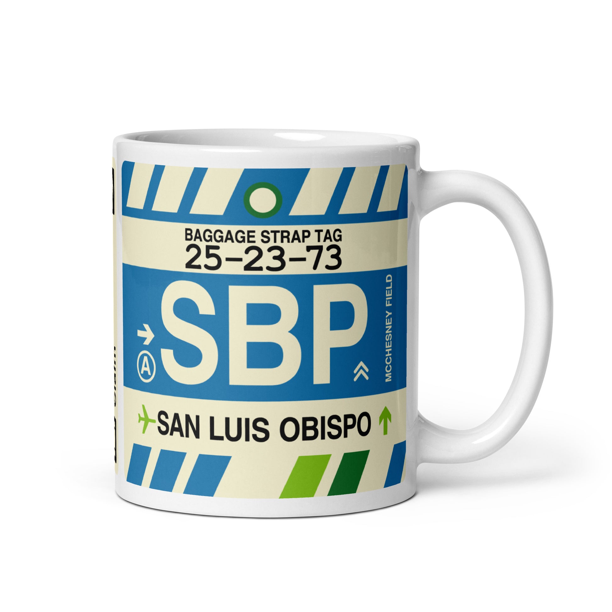 Travel-Themed Coffee Mug • SBP San Luis Obispo • YHM Designs - Image 01