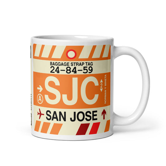 Travel Gift Coffee Mug • SJC San Jose • YHM Designs - Image 01