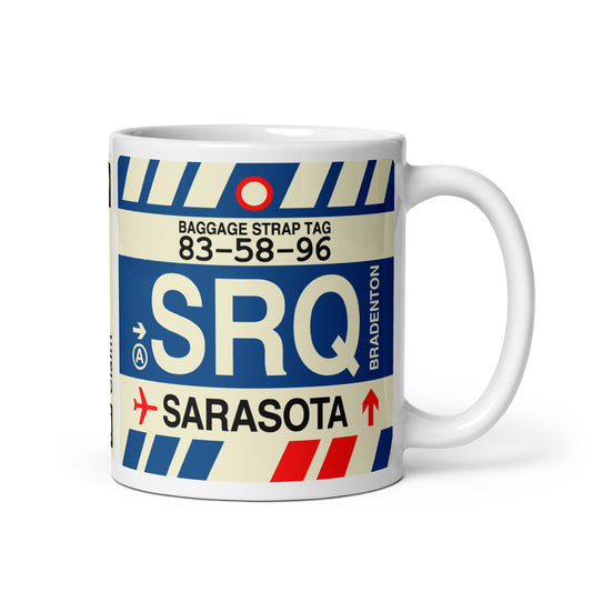 Travel Gift Coffee Mug • SRQ Sarasota-Bradenton • YHM Designs - Image 01