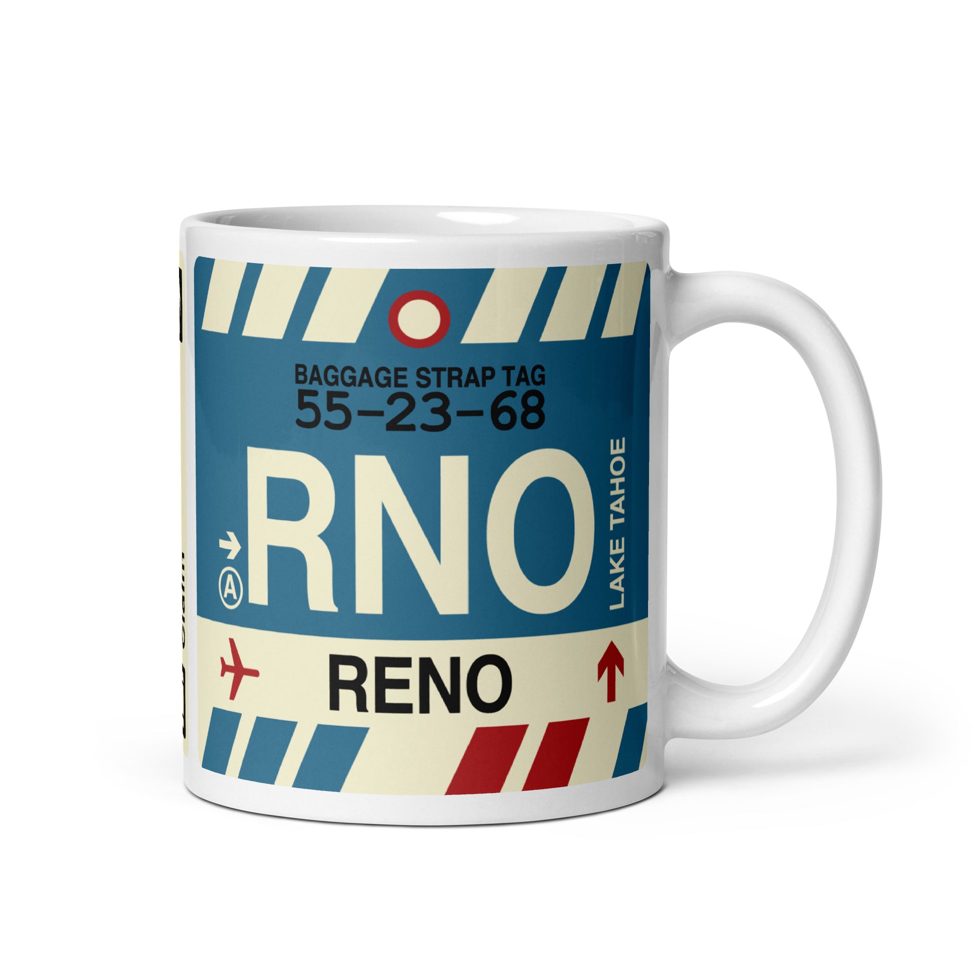 Travel-Themed Coffee Mug • RNO Reno • YHM Designs - Image 01