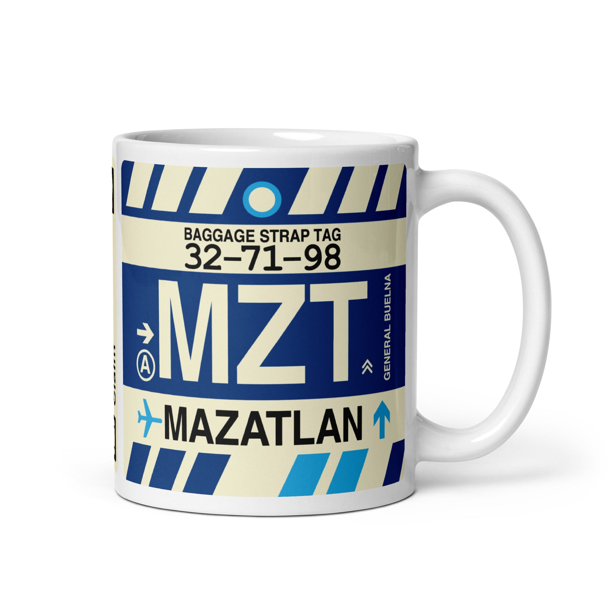 Travel-Themed Coffee Mug • MZT Mazatlan • YHM Designs - Image 01