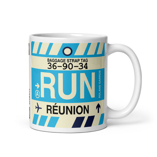 Travel Gift Coffee Mug • RUN St-Denis Souvenir • YHM Designs - Image 01