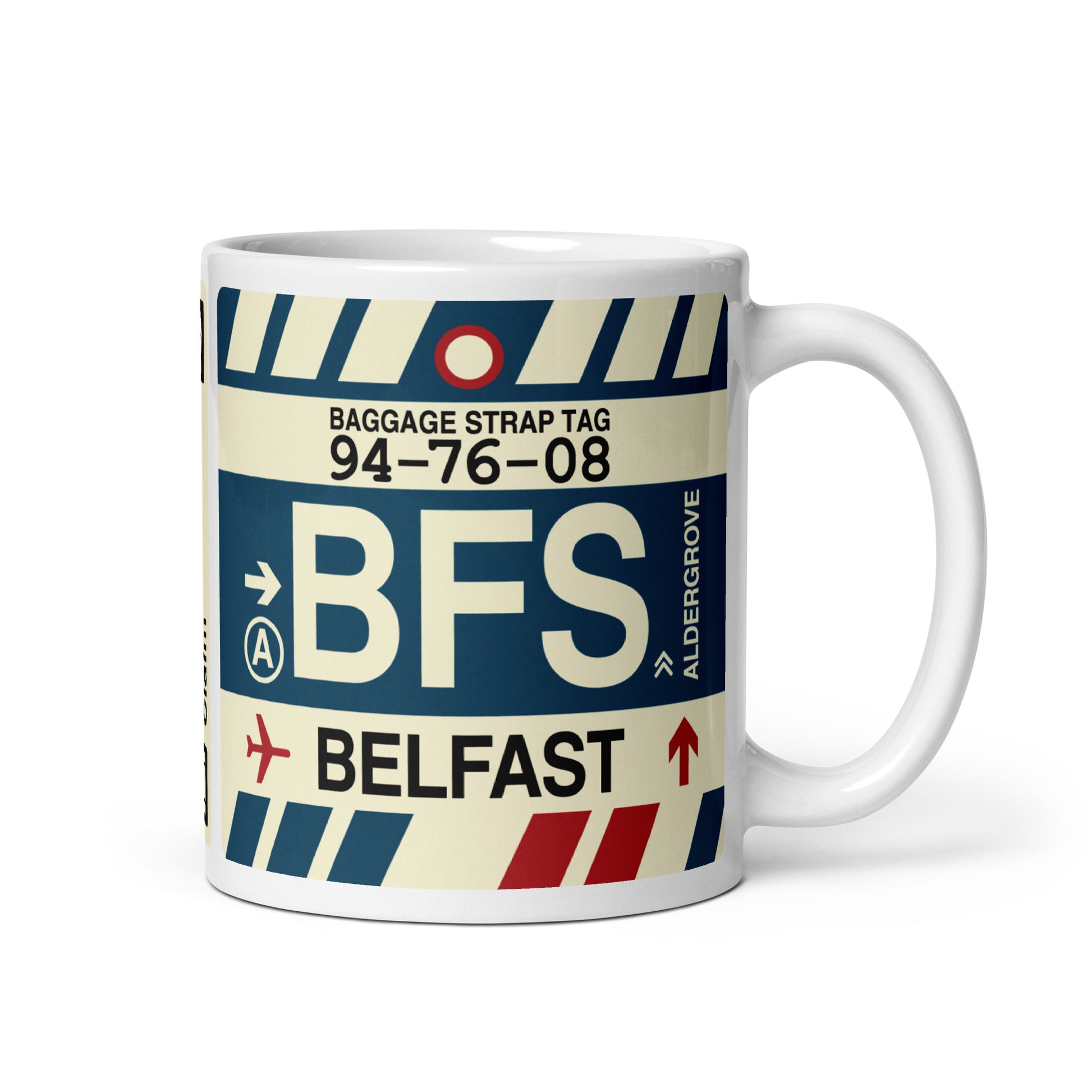 Travel Gift Coffee Mug • BFS Belfast Souvenir • YHM Designs - Image 01