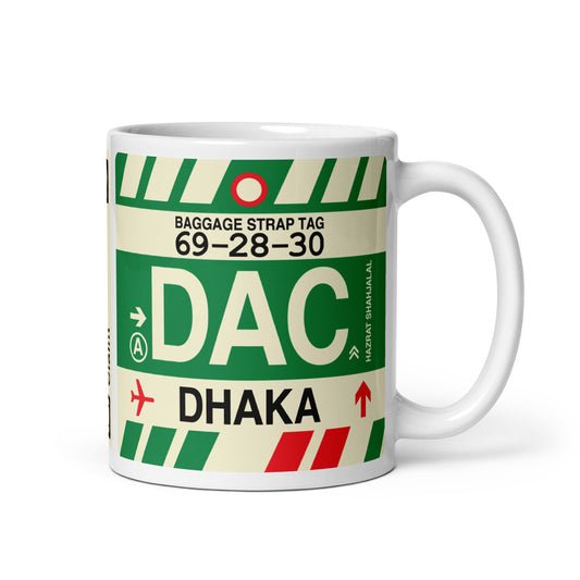 Travel-Themed Coffee Mug • DAC Dhaka • YHM Designs - Image 01