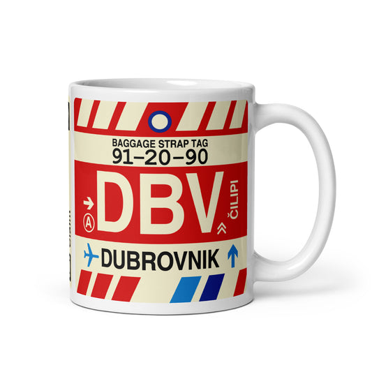 Travel Gift Coffee Mug • DBV Dubrovnik • YHM Designs - Image 01