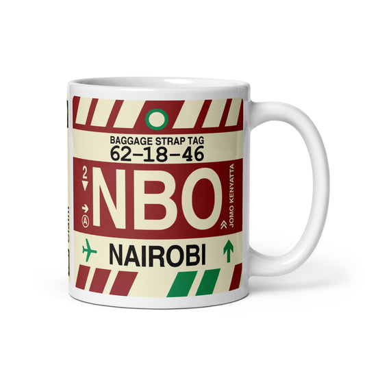 Travel Gift Coffee Mug • NBO Nairobi • YHM Designs - Image 01