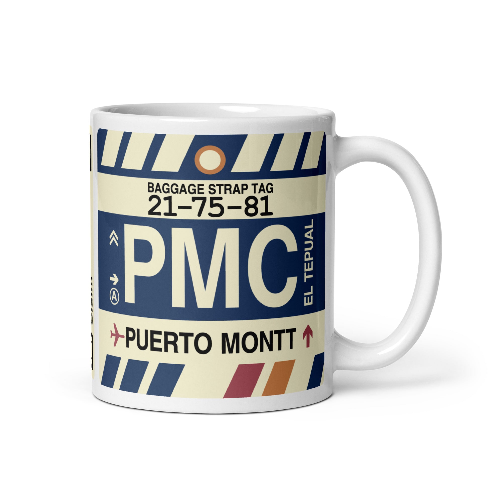 Travel Gift Coffee Mug • PMC Puerto Montt Souvenir • YHM Designs - Image 01