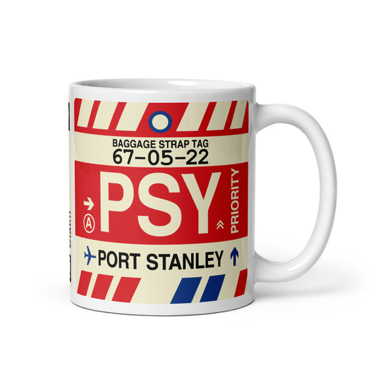 Travel Gift Coffee Mug • PSY Port Stanley • YHM Designs - Image 01