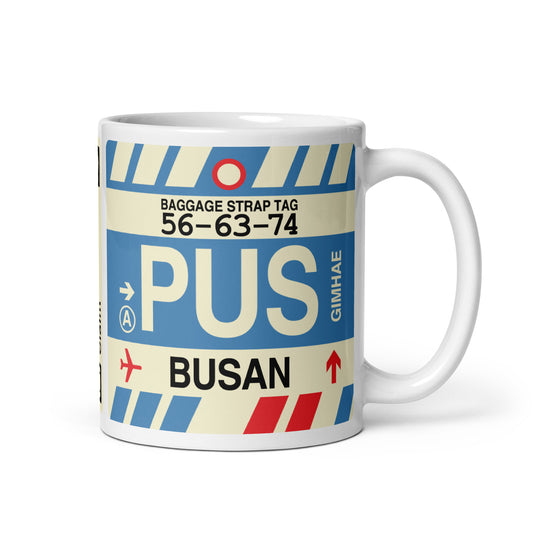 Travel Gift Coffee Mug • PUS Busan Souvenir • YHM Designs - Image 01