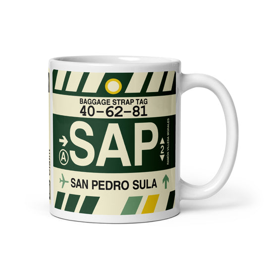 Travel Gift Coffee Mug • SAP San Pedro Sula • YHM Designs - Image 01