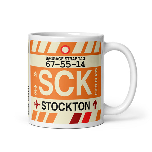 Travel Gift Coffee Mug • SCK Stockton Souvenir • YHM Designs - Image 01
