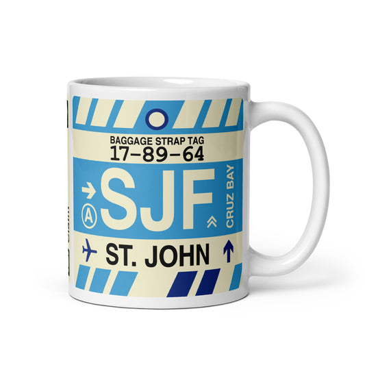 Travel Gift Coffee Mug • SJF St. John • YHM Designs - Image 01