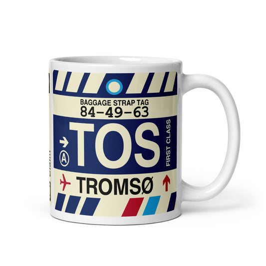 Travel Gift Coffee Mug • TOS Tromso Souvenir • YHM Designs - Image 01