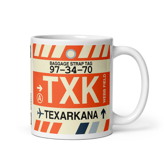 Travel Gift Coffee Mug • TXK Texarkana • YHM Designs - Image 01