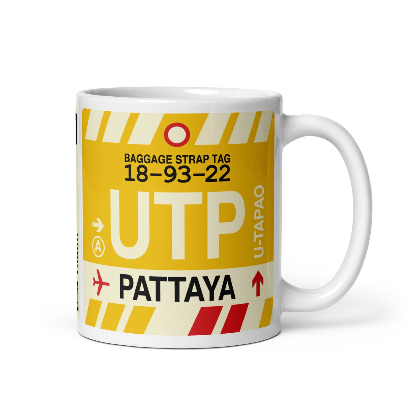 Travel Gift Coffee Mug • UTP Pattaya Souvenir • YHM Designs - Image 01