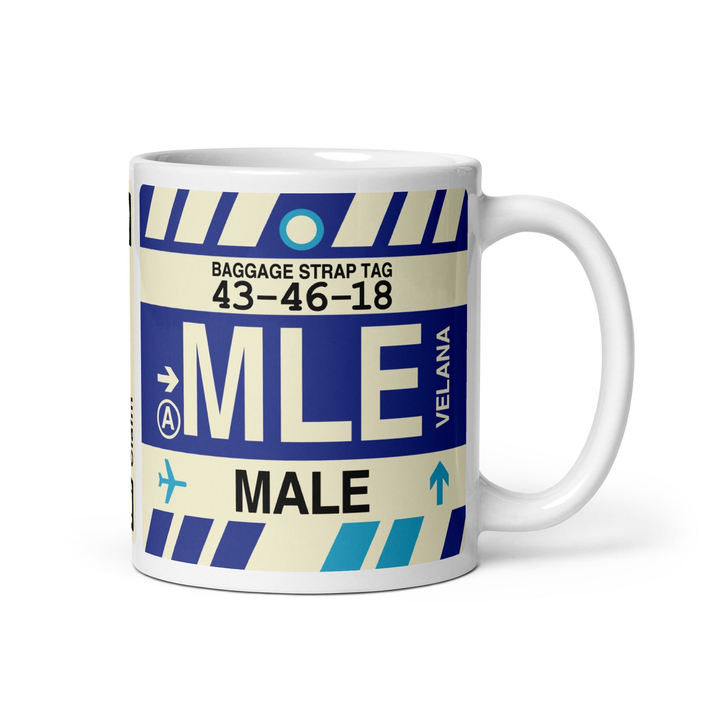 Travel Gift Coffee Mug • MLE Malé Souvenir • YHM Designs - Image 01