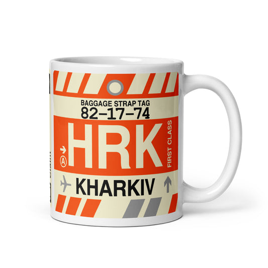 Travel Gift Coffee Mug • HRK Kharkiv • YHM Designs - Image 01