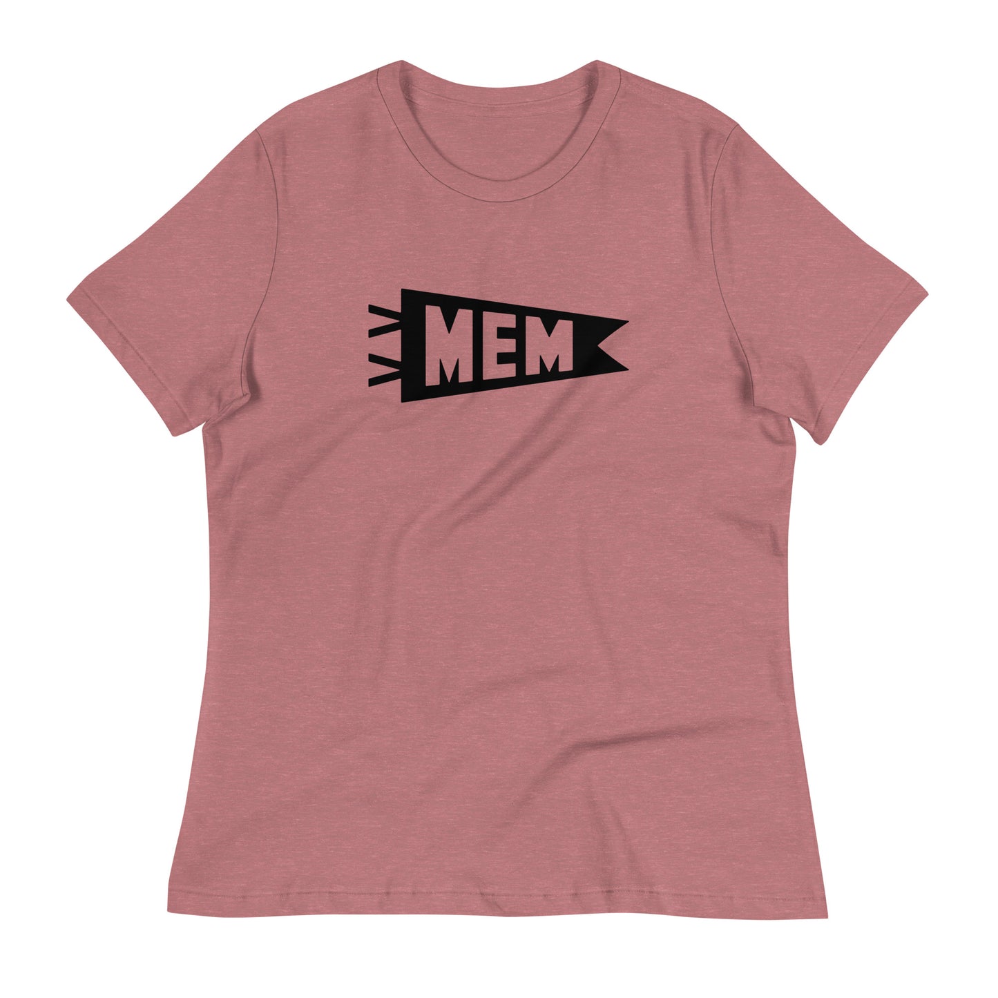 Airport Code Women's Tee - Black Graphic • MEM Memphis • YHM Designs - Image 01