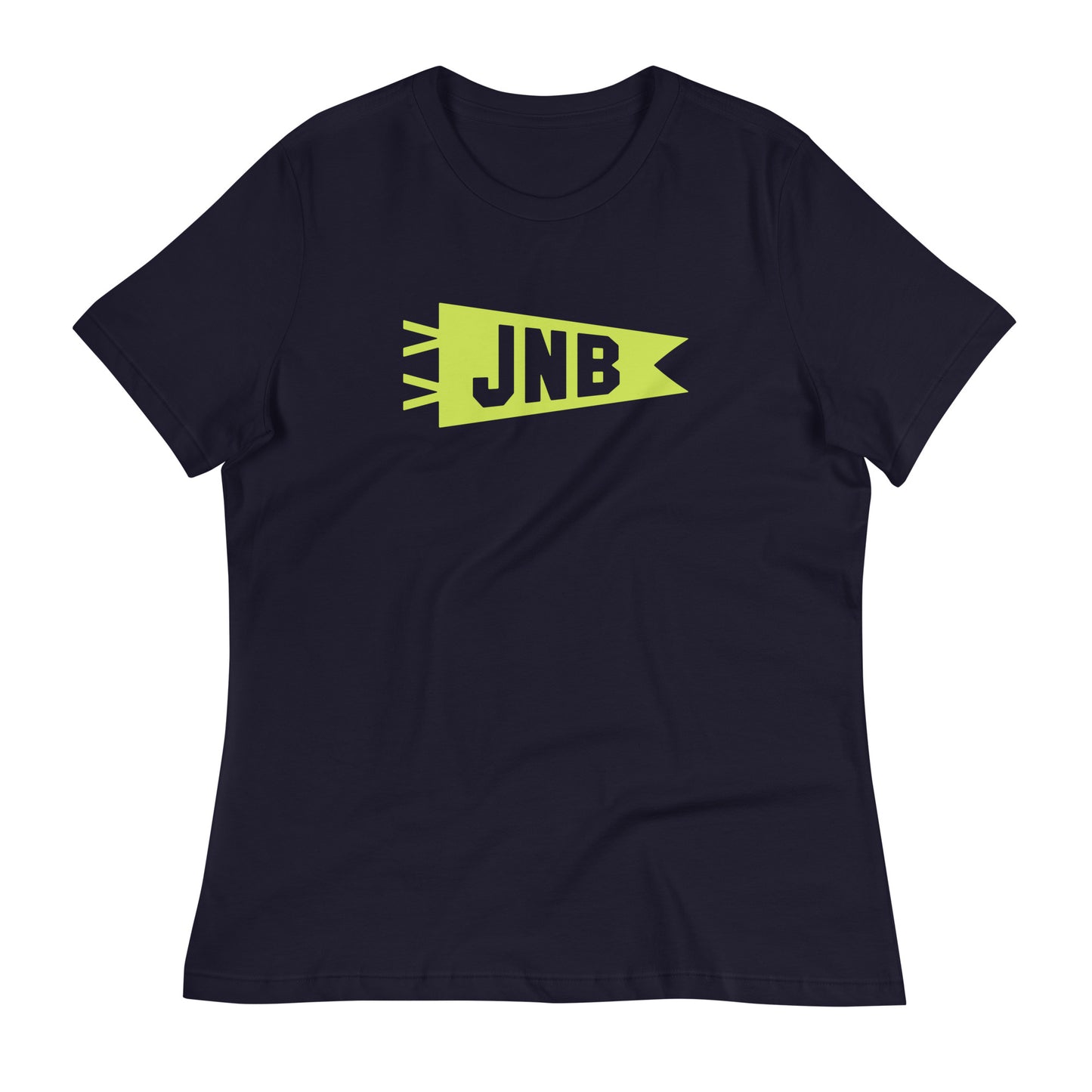 Airport Code Women's Tee - Green Graphic • JNB Johannesburg • YHM Designs - Image 01