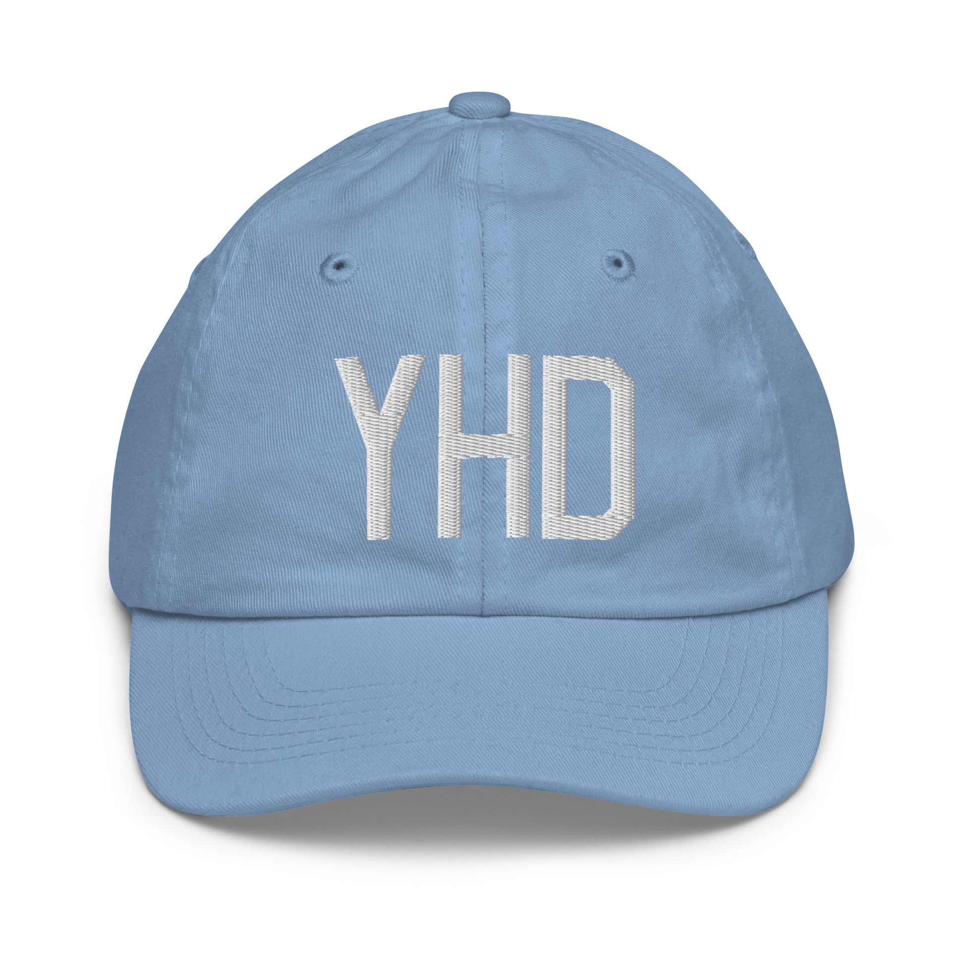 Airport Code Kid's Baseball Cap - White • YHD Dryden • YHM Designs - Image 22