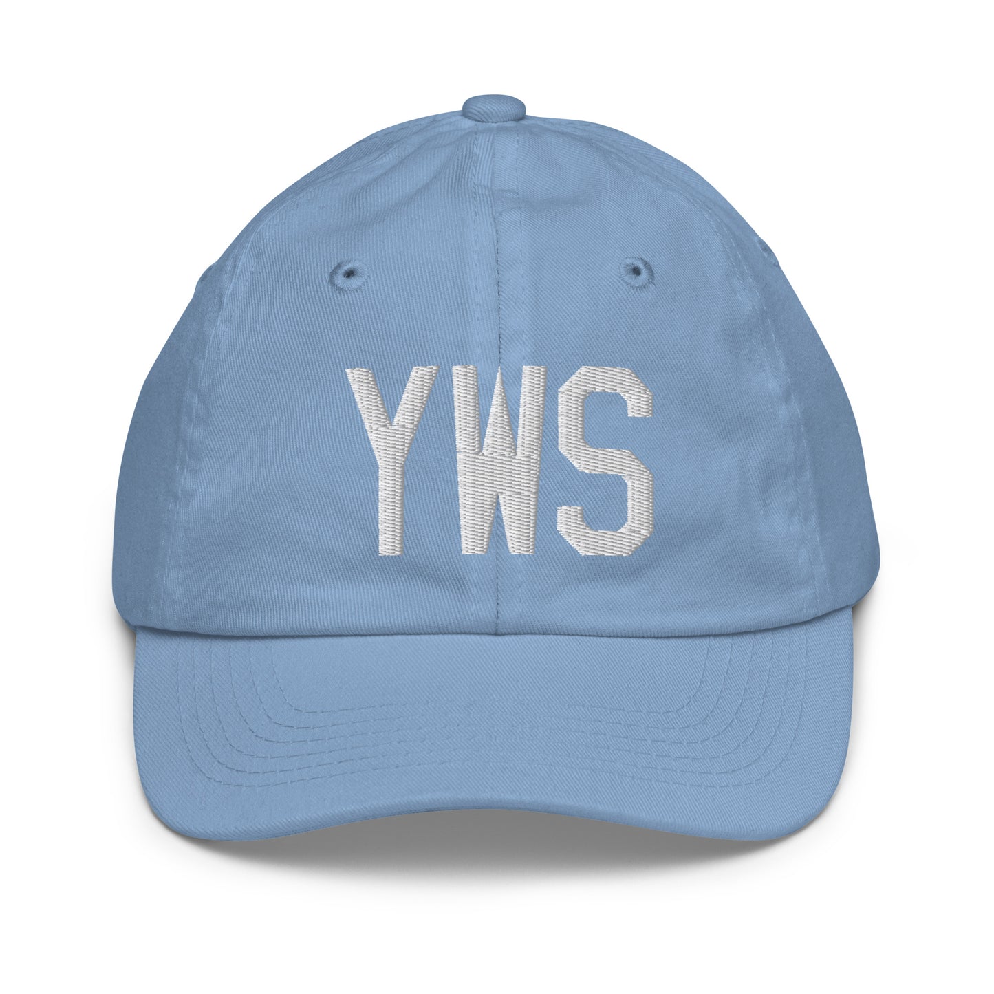 Airport Code Kid's Baseball Cap - White • YWS Whistler • YHM Designs - Image 22