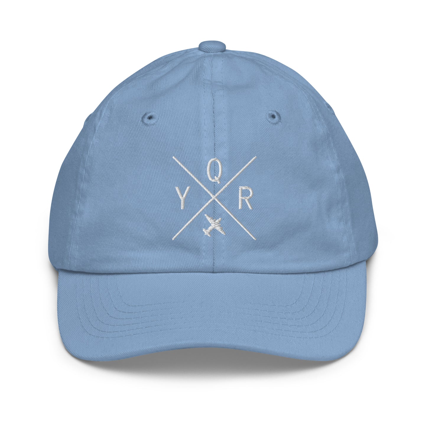 Crossed-X Kid's Baseball Cap - White • YQR Regina • YHM Designs - Image 22