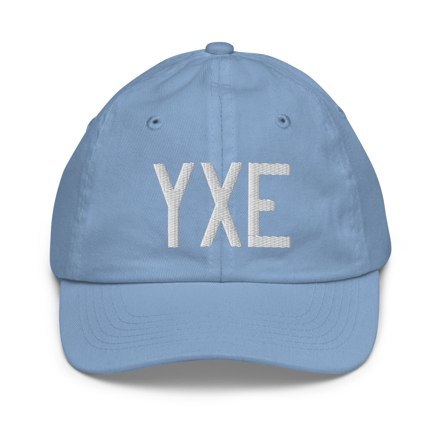 Airport Code Kid's Baseball Cap - White • YXE Saskatoon • YHM Designs - Image 22