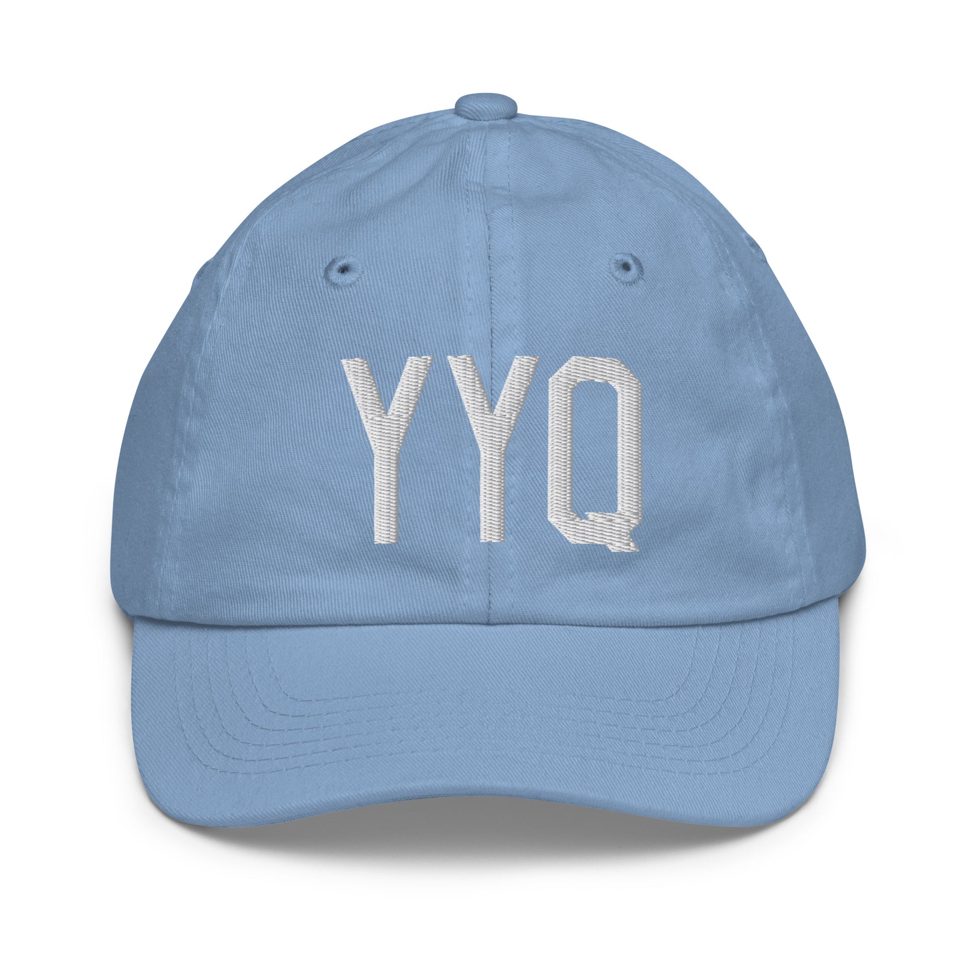 Airport Code Kid's Baseball Cap - White • YYQ Churchill • YHM Designs - Image 22