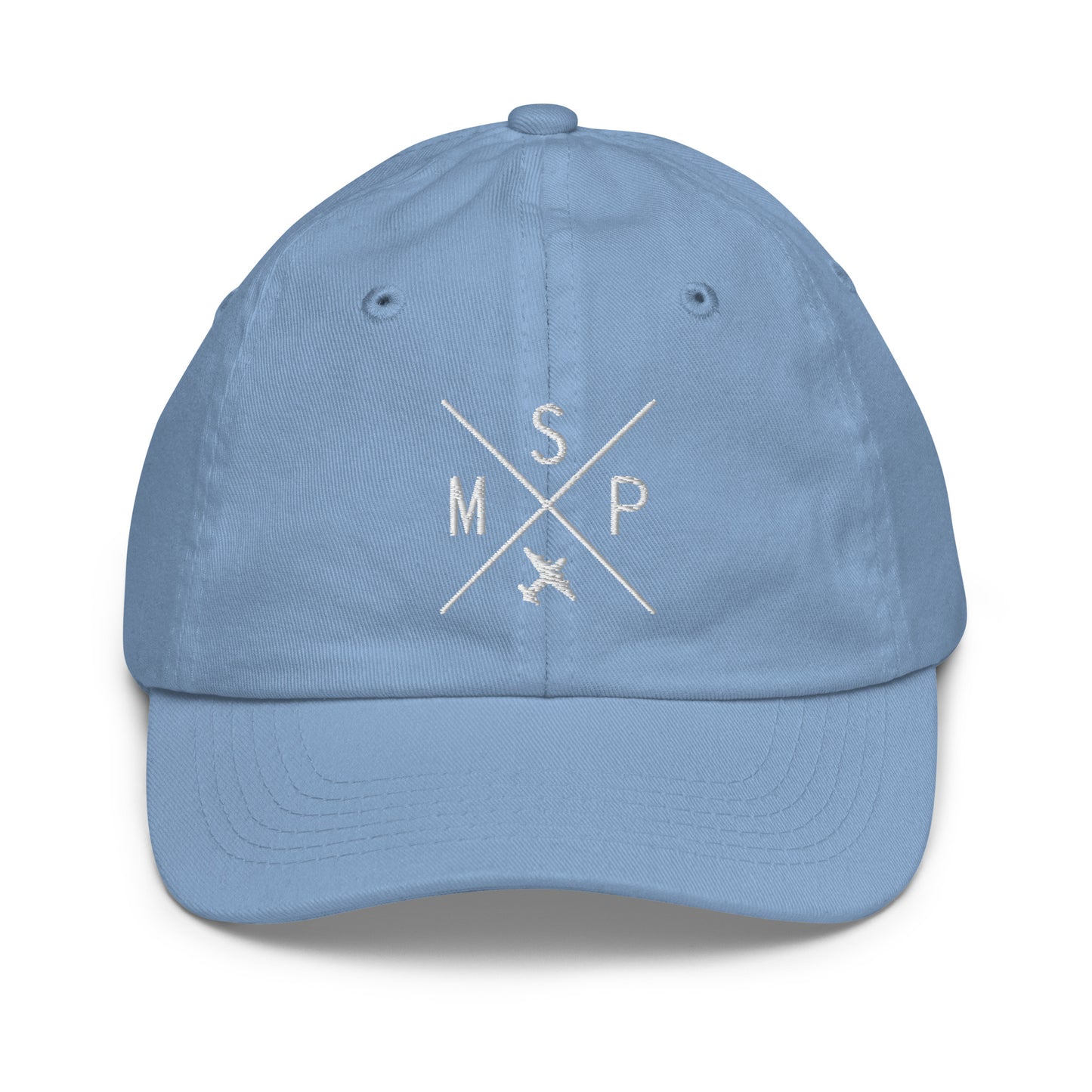 Crossed-X Kid's Baseball Cap - White • MSP Minneapolis • YHM Designs - Image 22