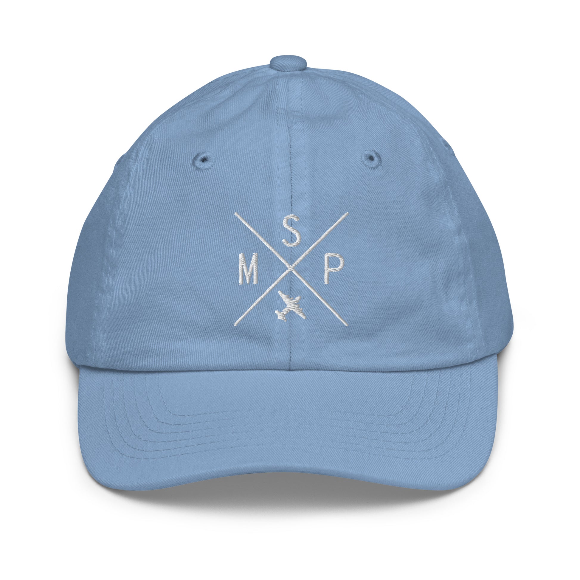 Crossed-X Kid's Baseball Cap - White • MSP Minneapolis • YHM Designs - Image 22