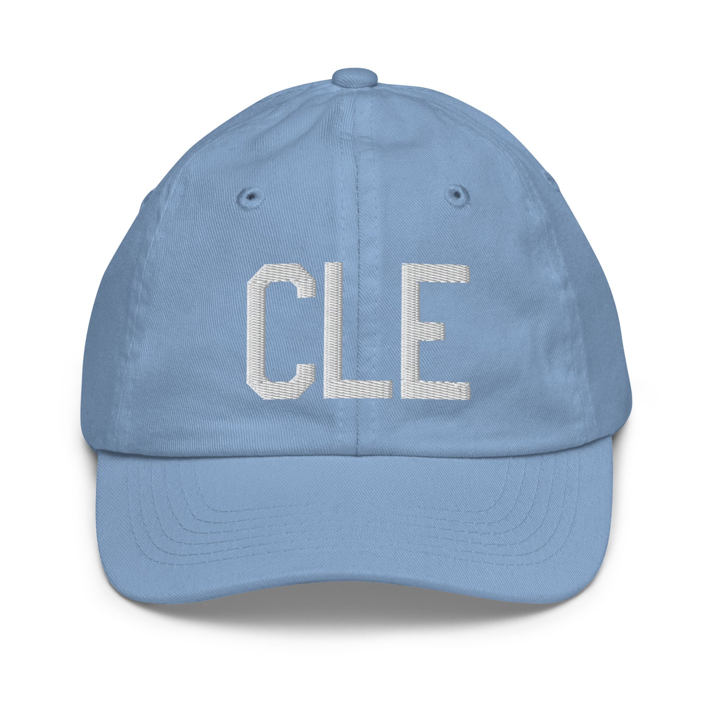 Airport Code Kid's Baseball Cap - White • CLE Cleveland • YHM Designs - Image 22