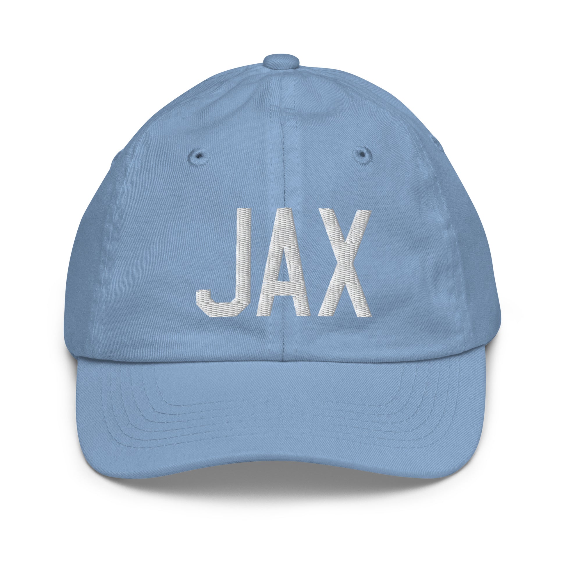 Airport Code Kid's Baseball Cap - White • JAX Jacksonville • YHM Designs - Image 22