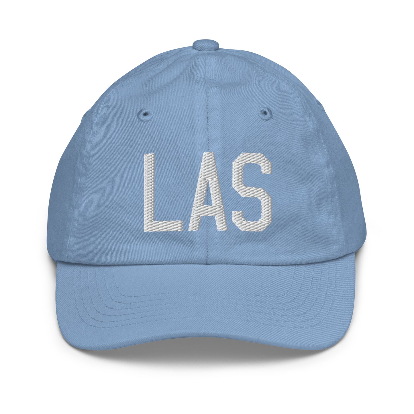 Airport Code Kid's Baseball Cap - White • LAS Las Vegas • YHM Designs - Image 22