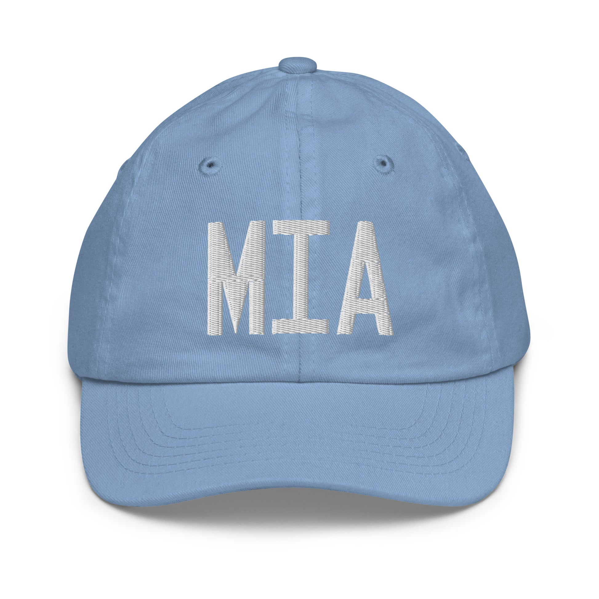 Airport Code Kid's Baseball Cap - White • MIA Miami • YHM Designs - Image 22