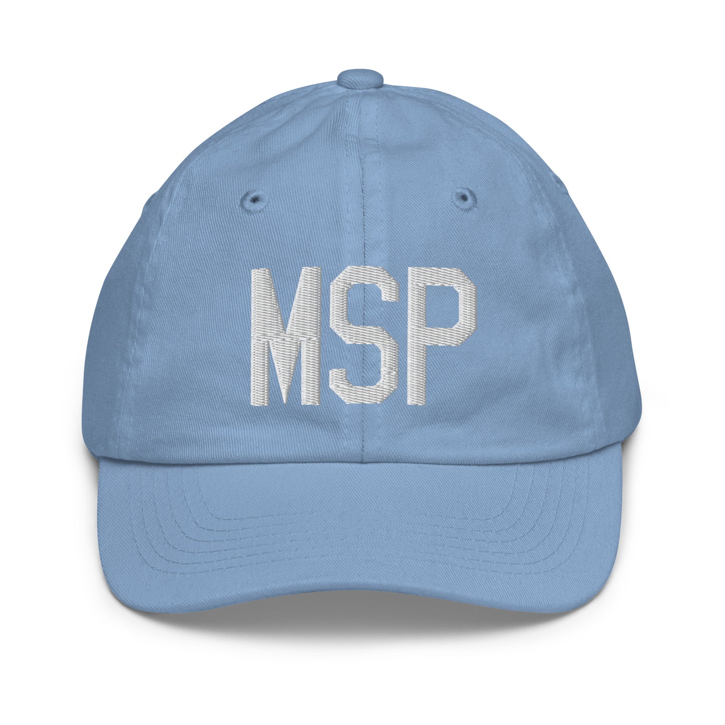 Airport Code Kid's Baseball Cap - White • MSP Minneapolis • YHM Designs - Image 22