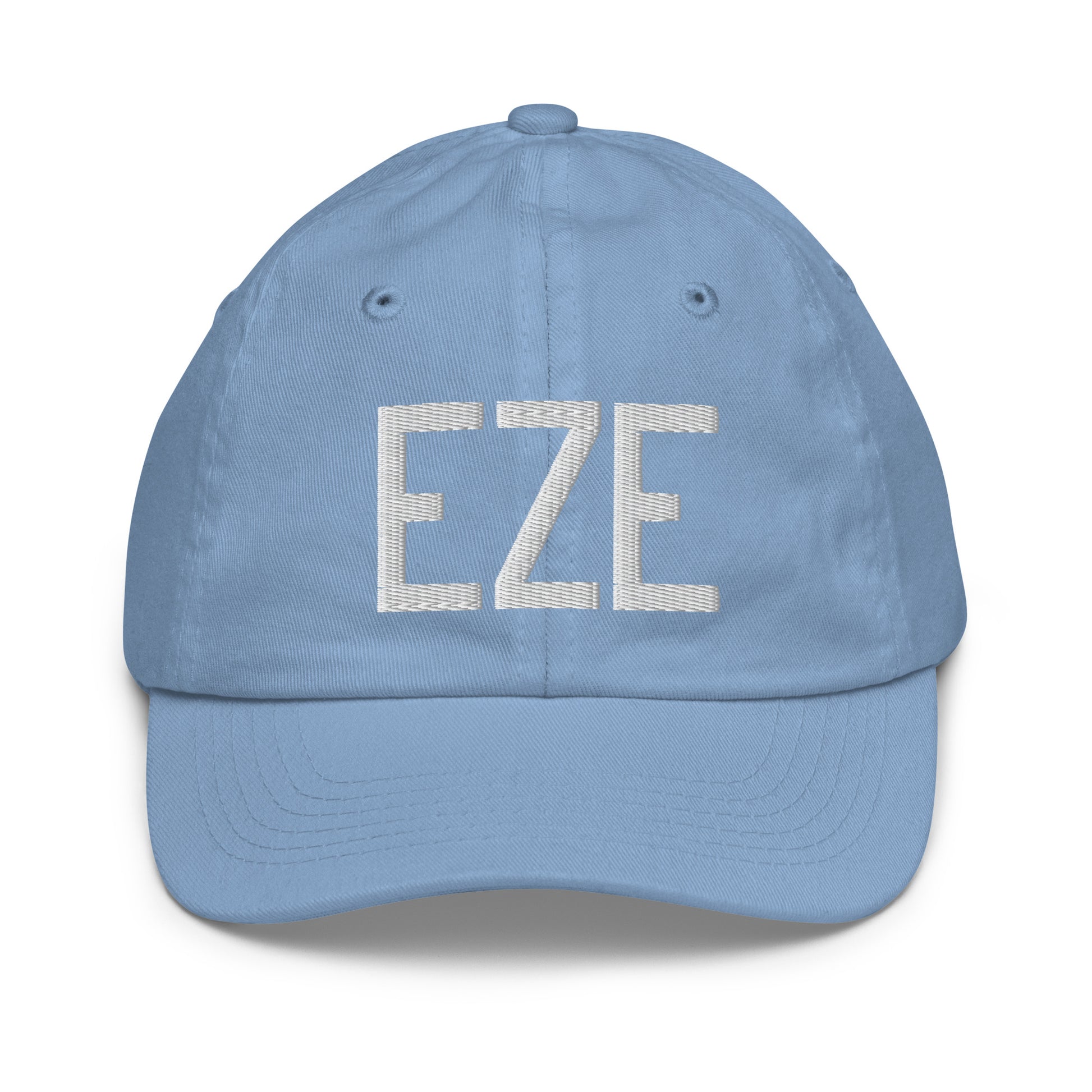 Airport Code Kid's Baseball Cap - White • EZE Buenos Aires • YHM Designs - Image 22