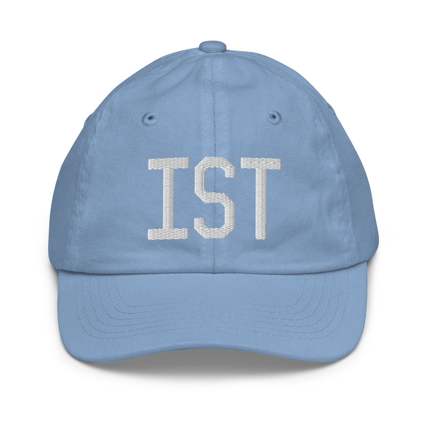 Airport Code Kid's Baseball Cap - White • IST Istanbul • YHM Designs - Image 22