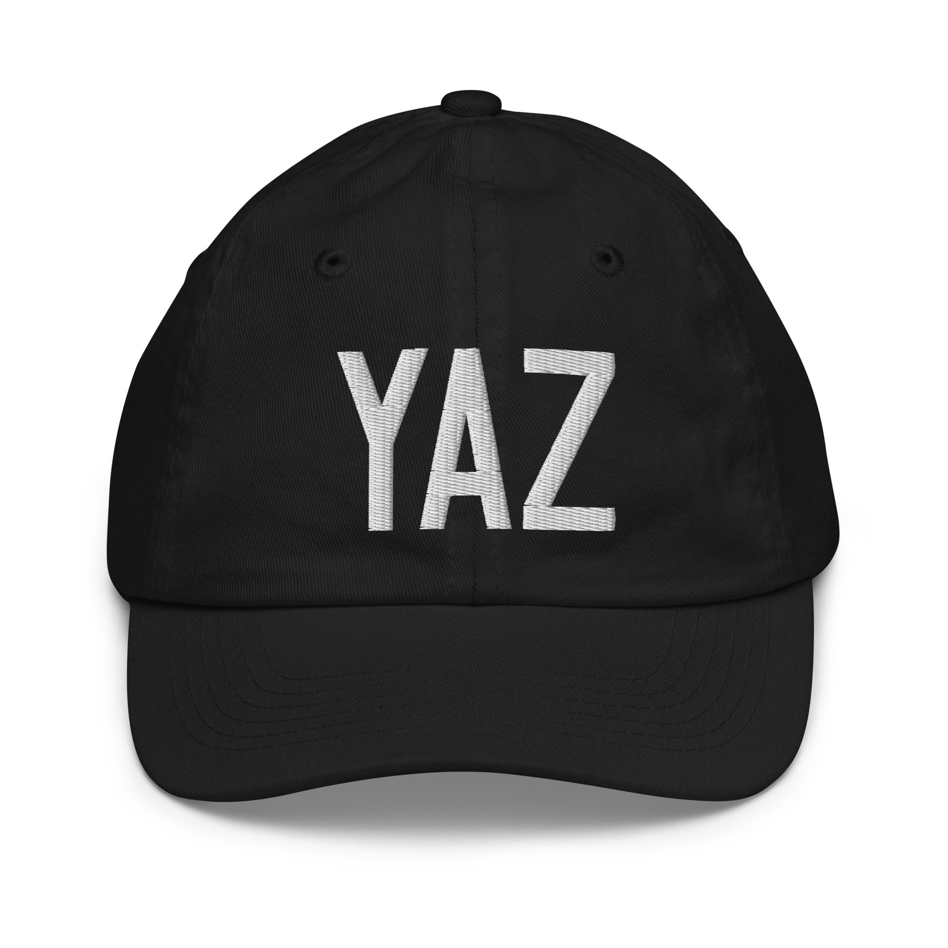 Airport Code Kid's Baseball Cap - White • YAZ Tofino • YHM Designs - Image 11