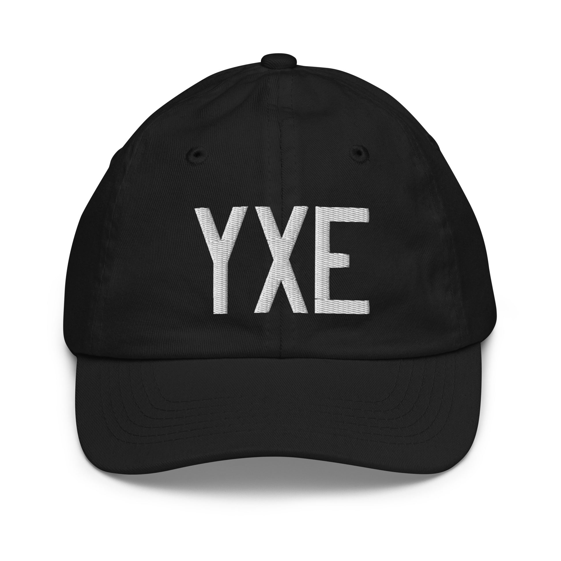 Airport Code Kid's Baseball Cap - White • YXE Saskatoon • YHM Designs - Image 11