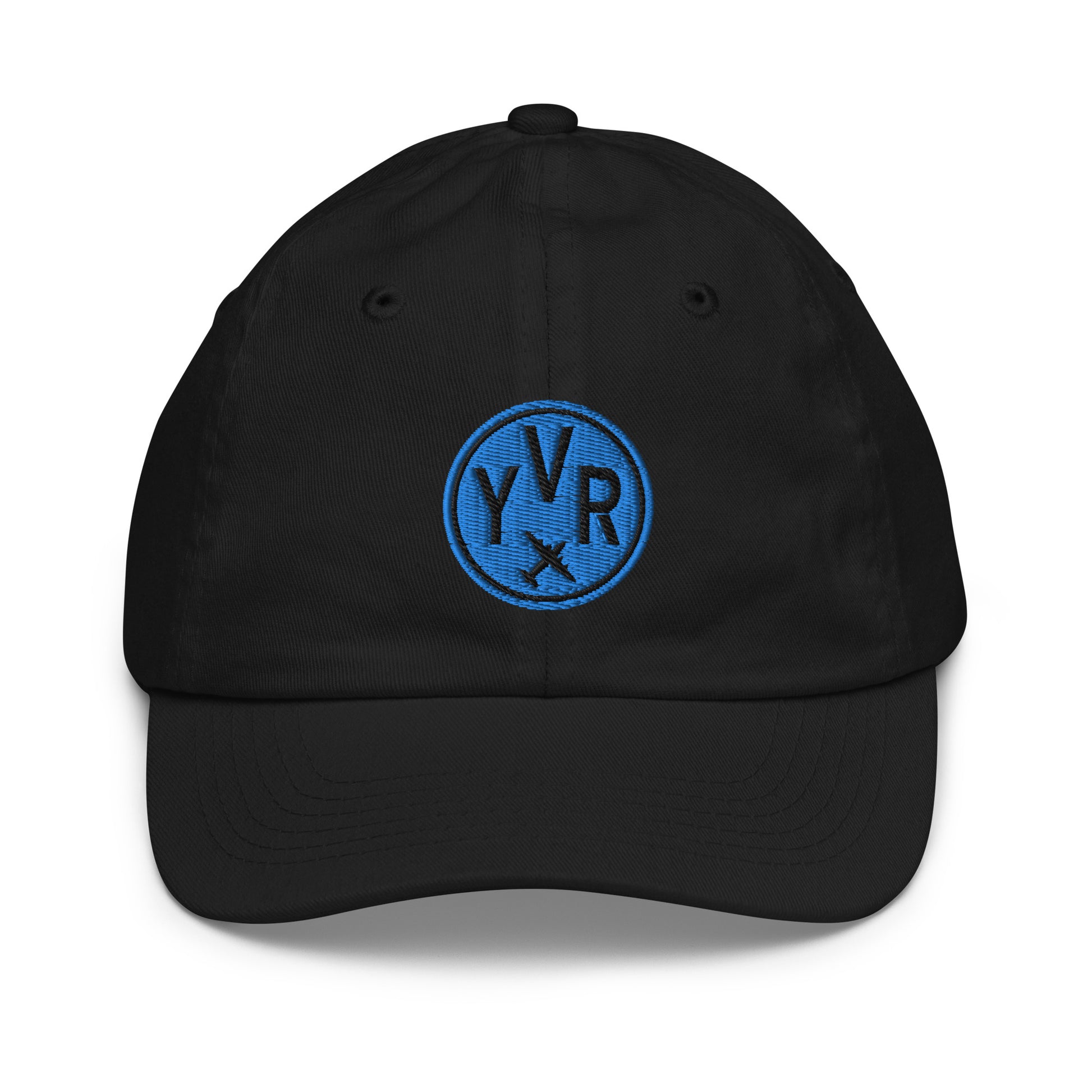 Roundel Kid's Baseball Cap - Aqua • YVR Vancouver • YHM Designs - Image 02