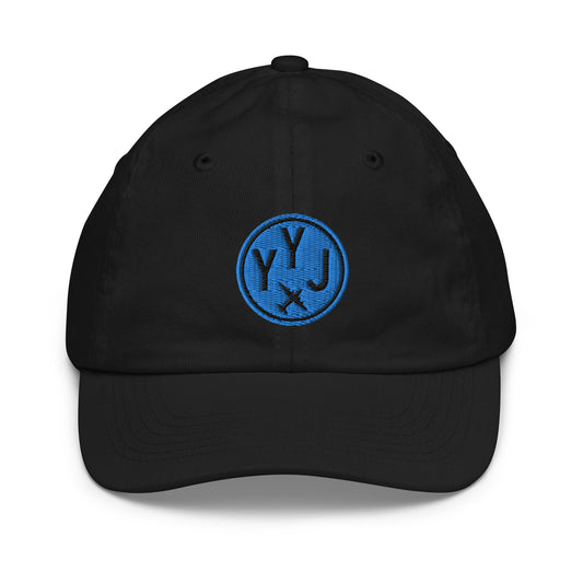 Roundel Kid's Baseball Cap - Aqua • YYJ Victoria • YHM Designs - Image 02