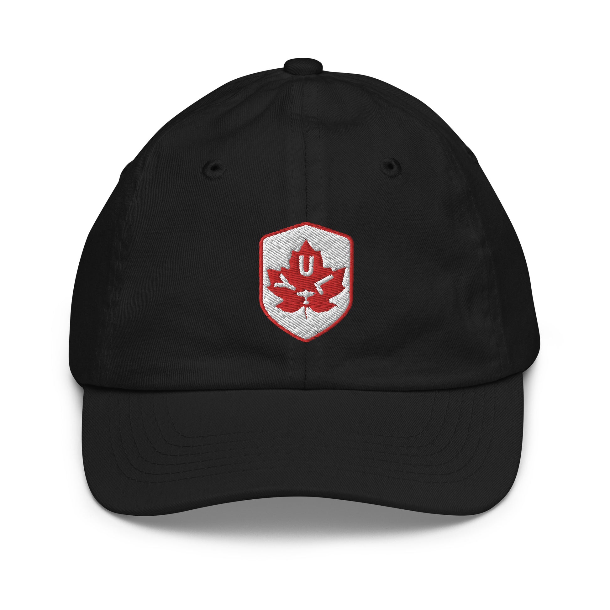 Maple Leaf Kid's Cap - Red/White • YUL Montreal • YHM Designs - Image 12