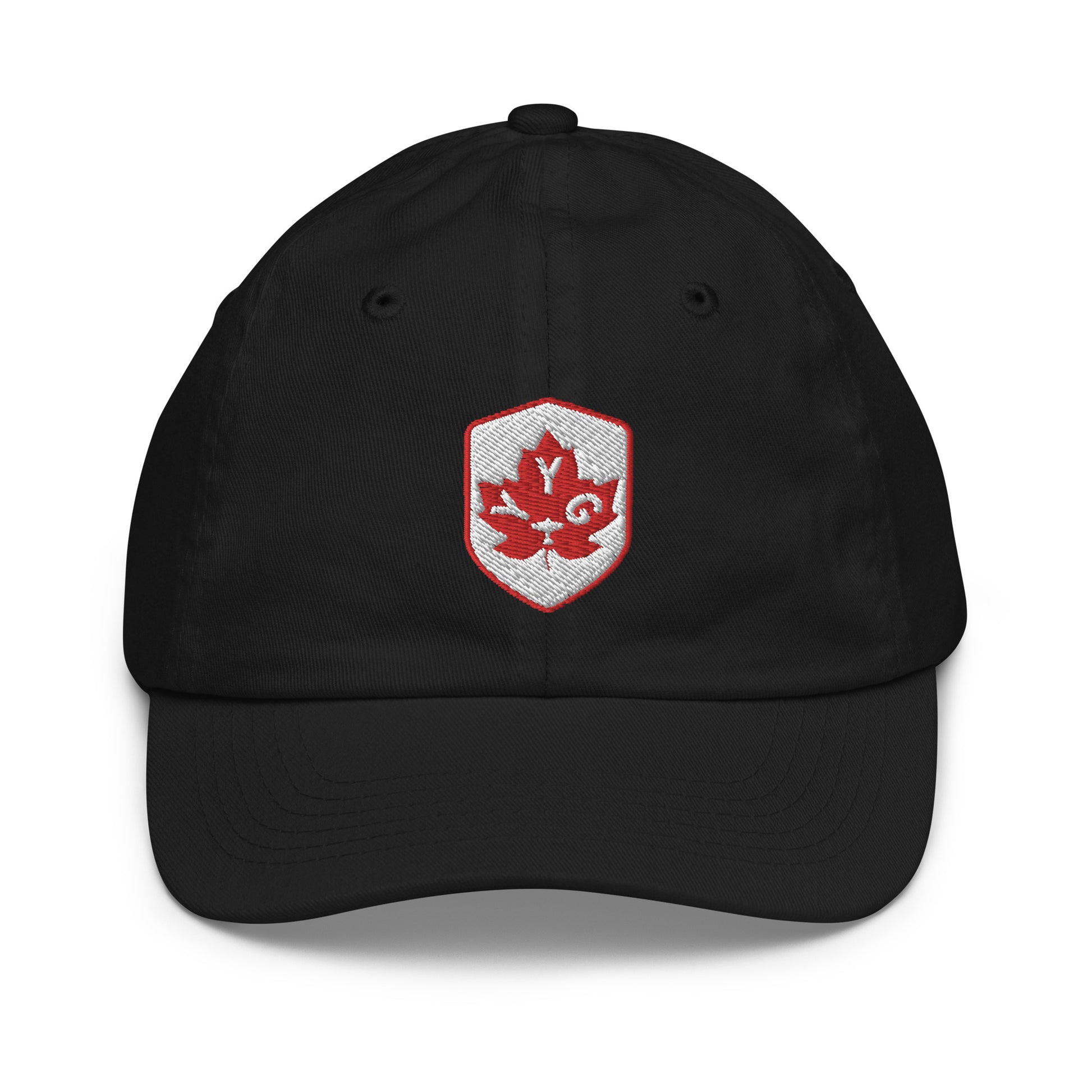 Maple Leaf Kid's Cap - Red/White • YYG Charlottetown • YHM Designs - Image 12