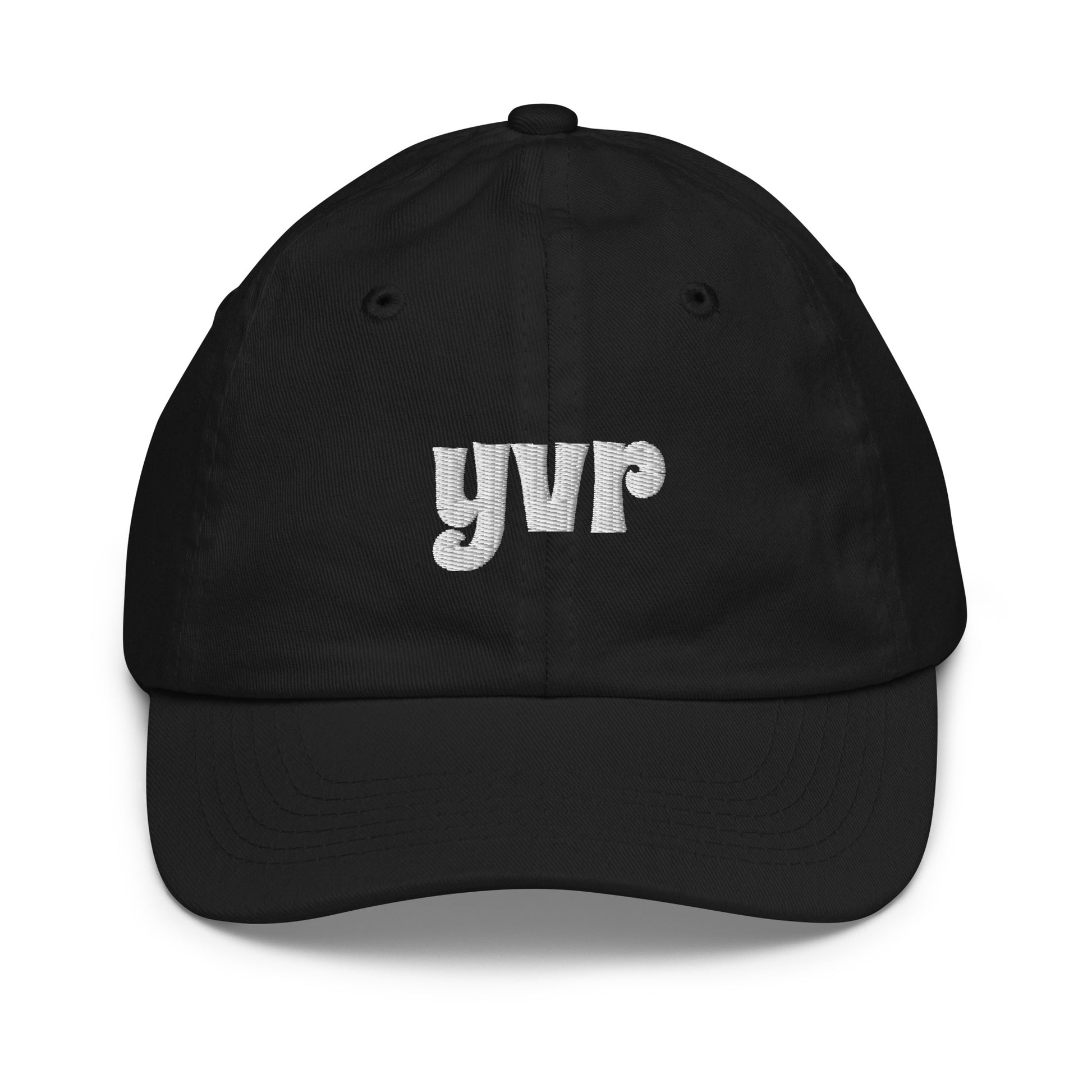 Groovy Kid's Baseball Cap - White • YVR Vancouver • YHM Designs - Image 10