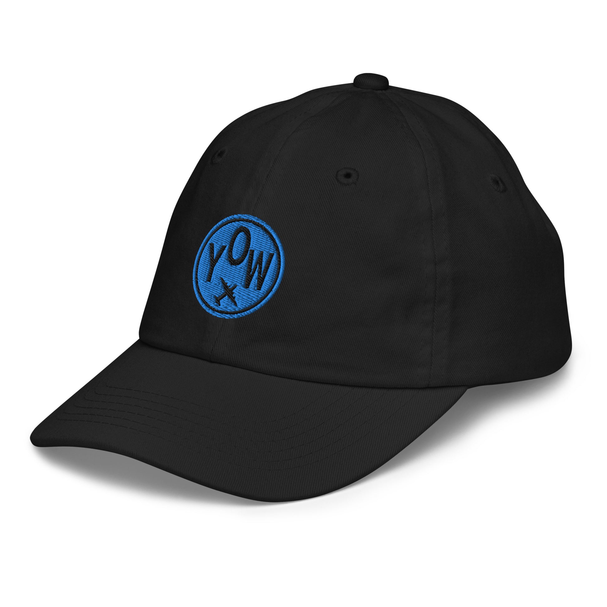 Roundel Kid's Baseball Cap - Aqua • YOW Ottawa • YHM Designs - Image 01