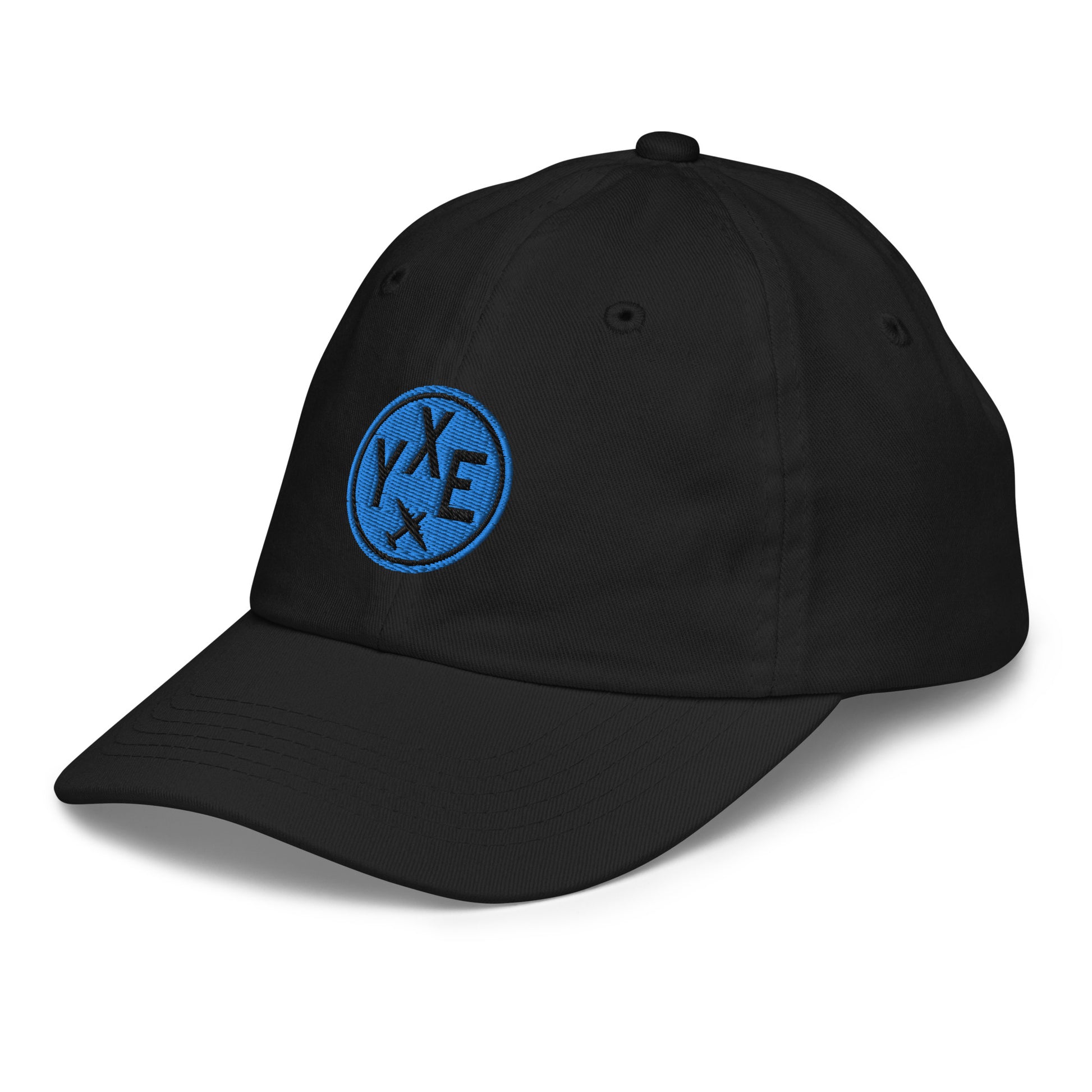 Roundel Kid's Baseball Cap - Aqua • YXE Saskatoon • YHM Designs - Image 01