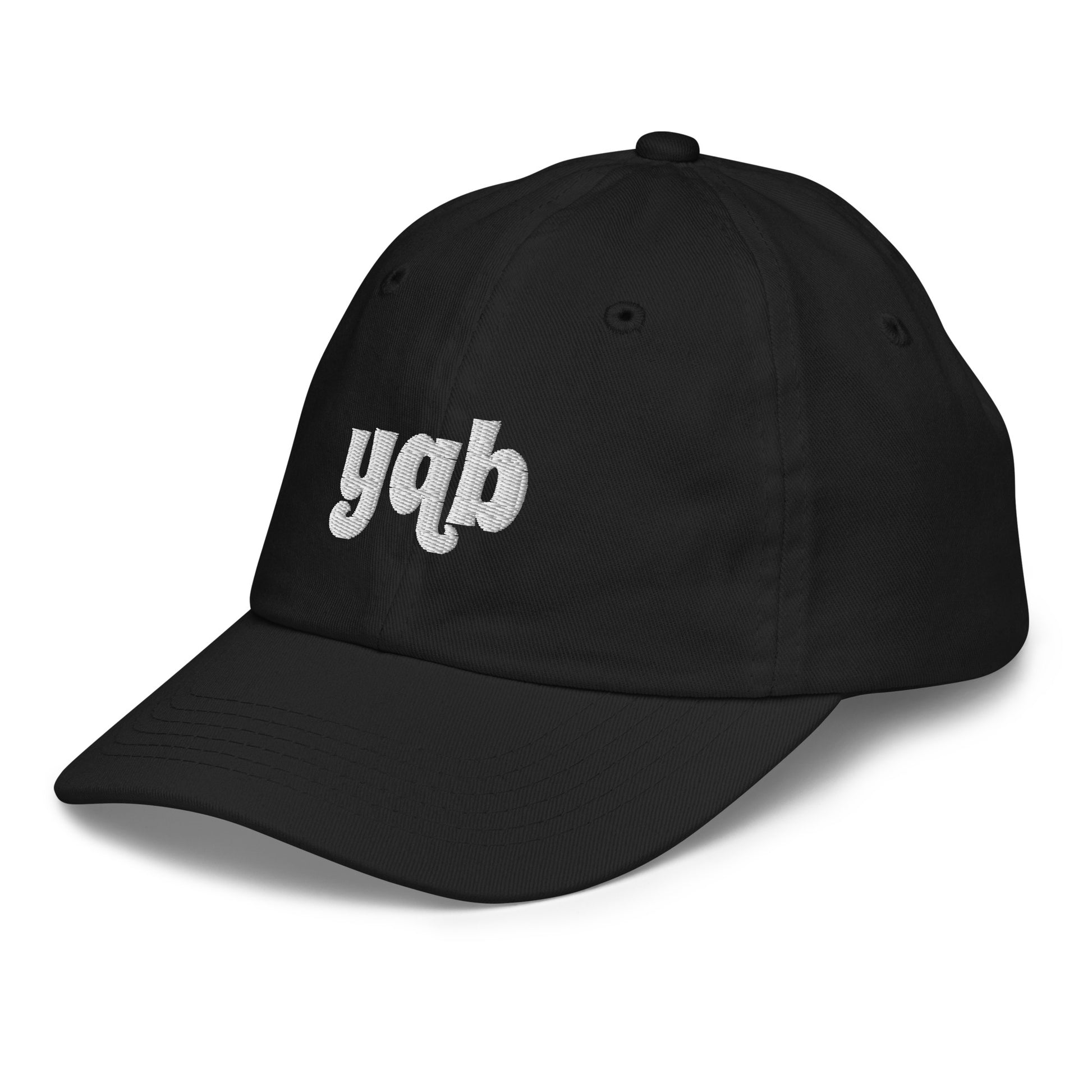Groovy Kid's Baseball Cap - White • YQB Quebec City • YHM Designs - Image 11