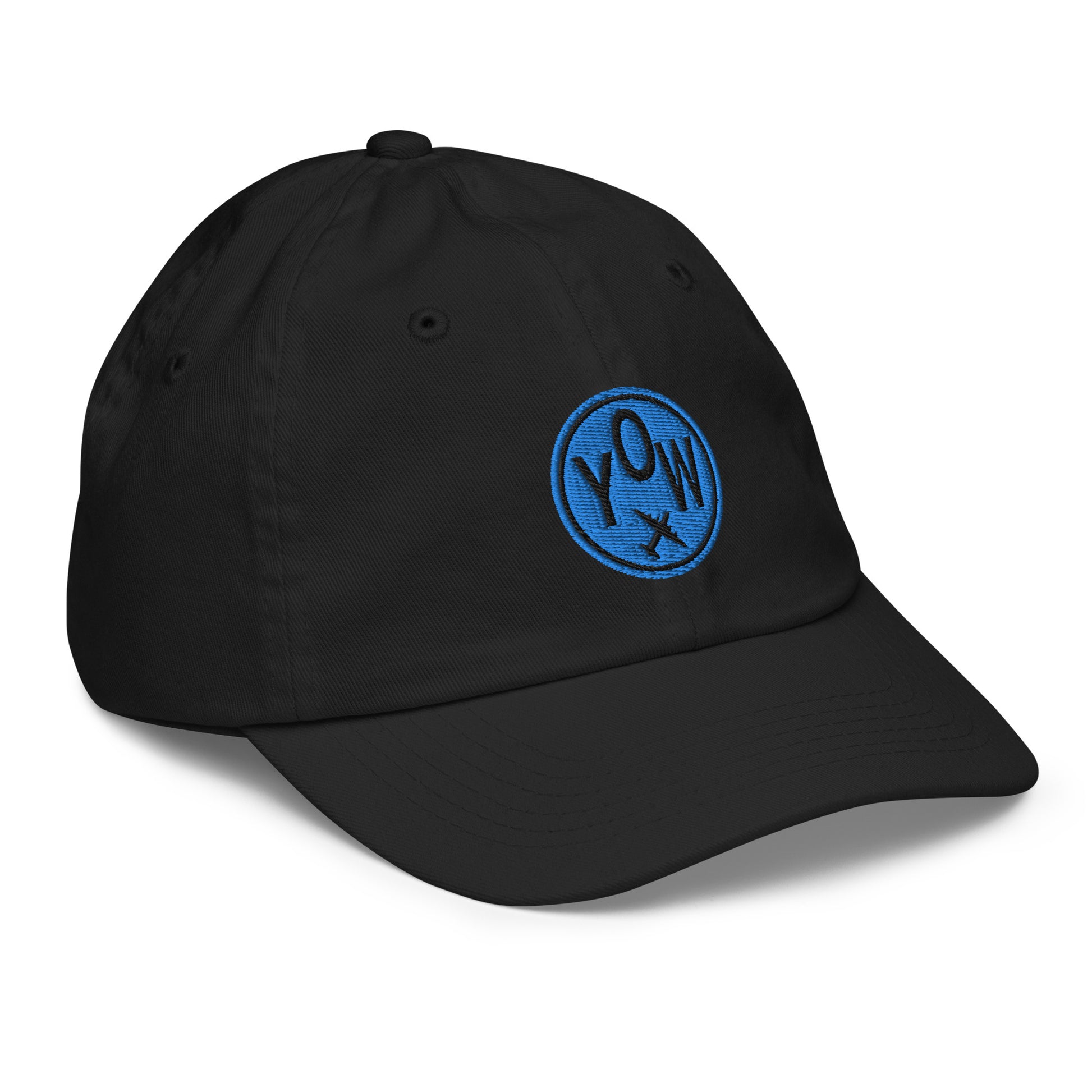 Roundel Kid's Baseball Cap - Aqua • YOW Ottawa • YHM Designs - Image 03